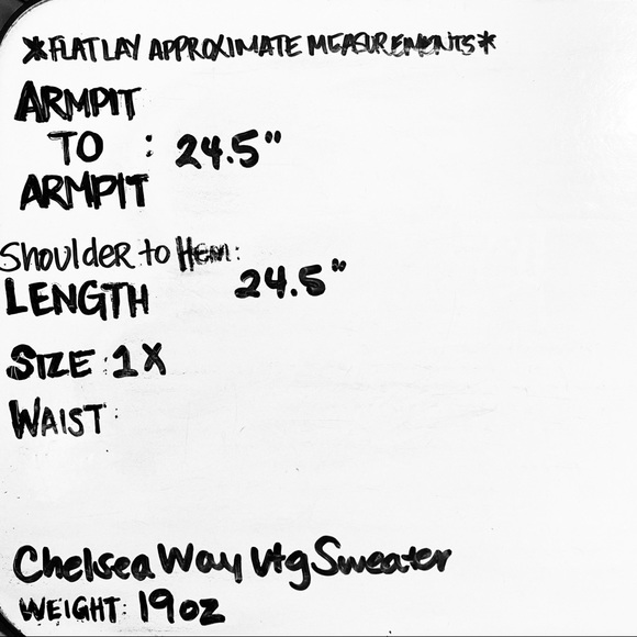 Vintage 90's Chelsea Way Cable Knit Tan Cardigan w Gold Tone Buttons Sz 1X - Picture 7 of 7